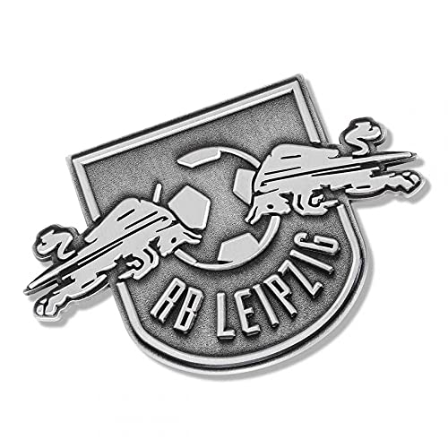 RB Leipzig Club Magnet - Logo altsilbern - RBL Kühlschrankmagnet - Plus Lesezeichen Wir lieben Fußball von Rasenballsport Leipzig