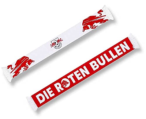 RB Leipzig Strickschal - Dynamische Bullen - weiß Schal Fanschal Scarf RBL - Pus Lesezeichen Wir lieben Fußball von Rasenballsport Leipzig