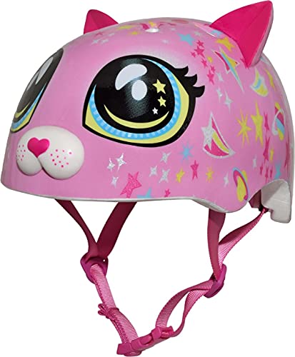 Raskullz Unisex, Jugendliche Child/Kids Helmet (5+ Years) -Astro Cat Pink-Unisize 50-54cm Helm, 50-54 cm von Raskullz