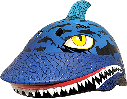 Raskullz Unisex Jugend Kinder-Helm (5+ Jahre) – Shark Jawz – Einheitsgröße 50-54 cm, hai von Raskullz