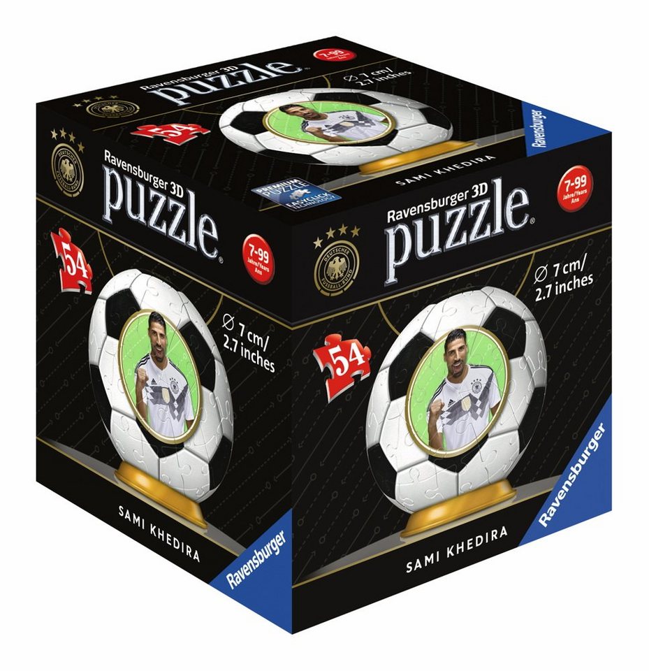 Ravensburger 3D-Puzzle Ball WM 2018 Sami Khedira 11931, 54 Puzzleteile von Ravensburger