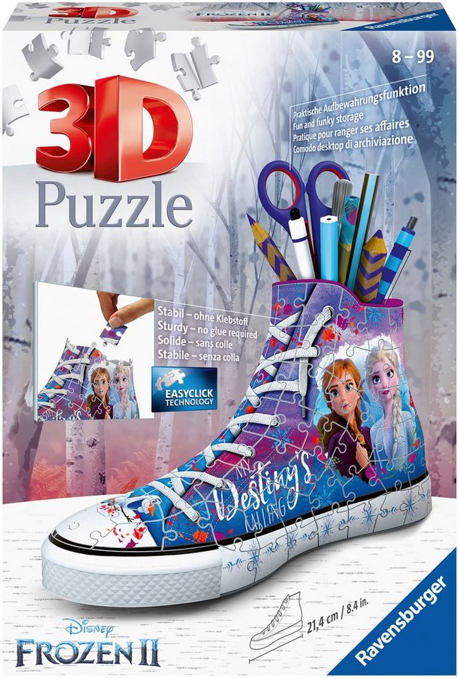 Ravensburger 3D-Puzzle Disney Frozen II, Sneaker, 108 Puzzleteile, Made in Europe, FSC® - schützt Wald - weltweit von Ravensburger