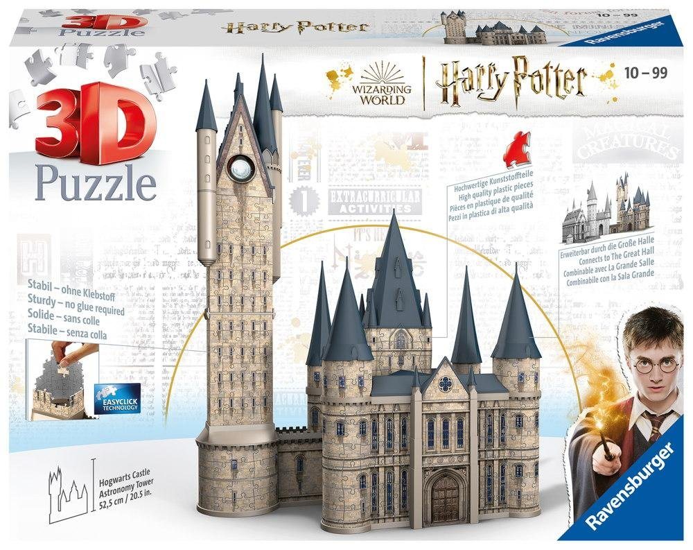 Ravensburger 3D-Puzzle Harry Potter Hogwarts Schloss Astronomieturm 11277, 540 Puzzleteile von Ravensburger