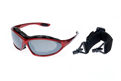 RAVS RADBRILLE FAHRRADBRILLE BIKERBRILLE Sportbrille Sonnenbrille inkl. Band, BÜGEL und SOFTBAG von RAVS