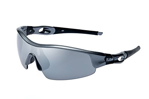 Ravs Rennradbrille, Radbrille, Fahhradbrille Sportbrille Sonnenbrille, Gravelbike (Grau- Glas grey) von Ravs