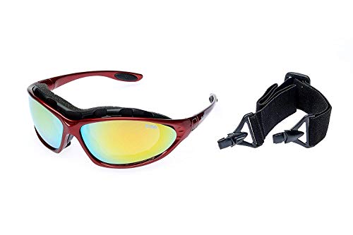 Ravs Sportbrille Skibrille für Allwetter mit 70% Kontrastverstärkung inkl. Softbag von Ravs