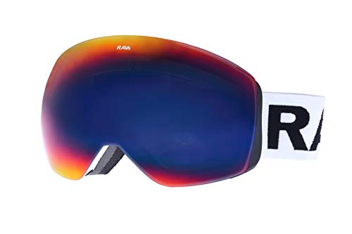Ravs Universal Wetter Skibrille Brillenträger und Helmkompatibel Doppel Scheibe 100% UV-Schutz Max Vision Tech von Ravs