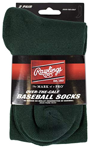 Rawlings Baseball/Fastpitch Softball-Socken, 2 Paar, verschiedene Größen/Farben von Rawlings