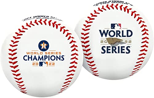 Rawlings | Offizielle 2022 World Series Champions | Houston Astros | Gedenk-Baseball | Weißes Vinyl von Rawlings