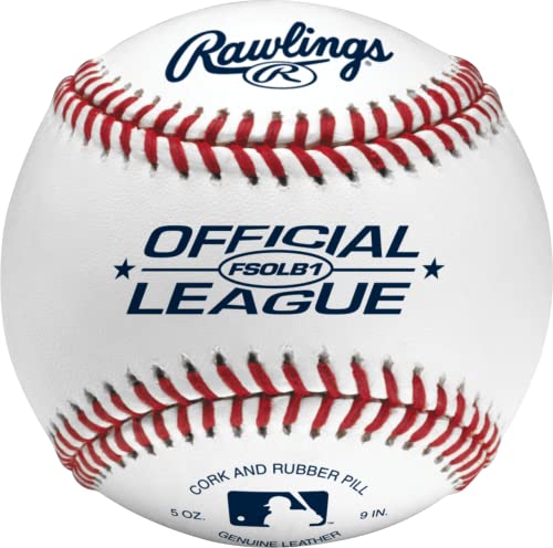 Rawlings Offizielle Liga-Baseballs, Flache Nähte, 12 Stück von Rawlings