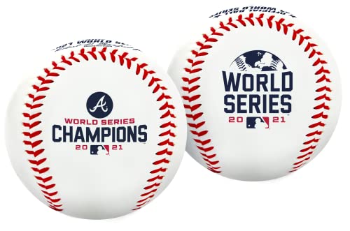 Rawlings Offizieller Weltmeister 2021 | Atlanta Braves | Gedenk-Baseball | Classic White von Rawlings