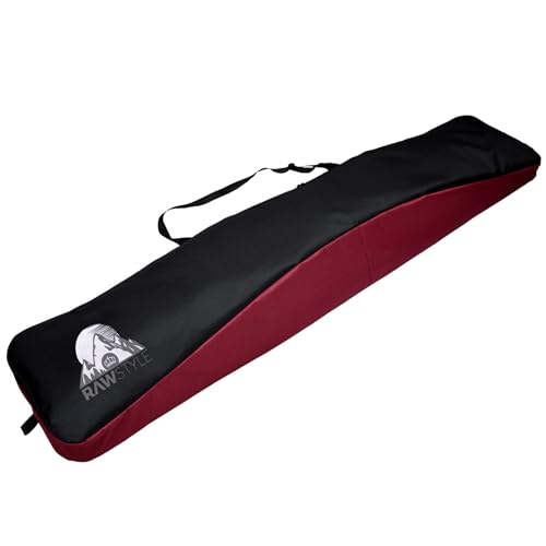 Rawstyle Snowboard Tasche, Boardbag, Snowboardbag, 170cm, XXL (schwarz-Bordeaux) von Rawstyle