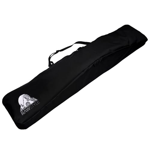 Rawstyle Snowboard Tasche, Boardbag, Snowboardbag, 170cm, XXL (schwarz-schwarz) von Rawstyle