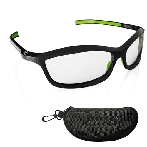 RayZor Sportbrille Damen und Herren – Fahrrad Brille mit UV400-Schutz und Blendschutz – Rennrad Brille – Radsportbrillen – Fahrradbrillen – Sonnenbrille Fahrrad – MTB-Brille – Laufbrille von RayZor