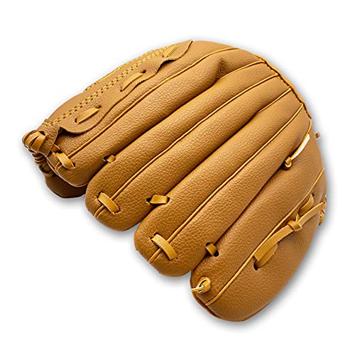 Rayline Baseball Handschuh 125 Baseball Glove braun Softballhandschuh Größe 12,5 Zoll Kinder und Erwachsene Sport Training von Rayline