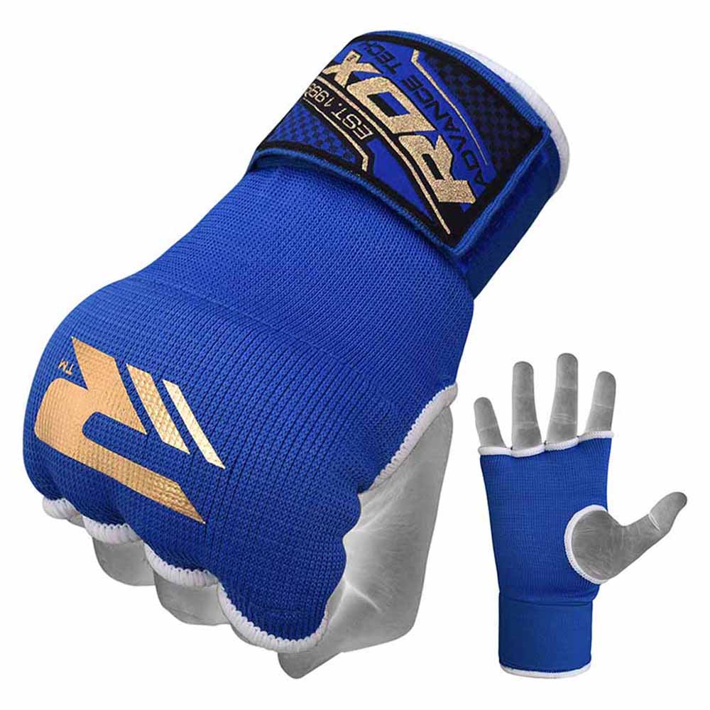 Rdx Sports Gel Padded Inner Gloves Hook & Loop Wrist Strap Blau M von Rdx Sports