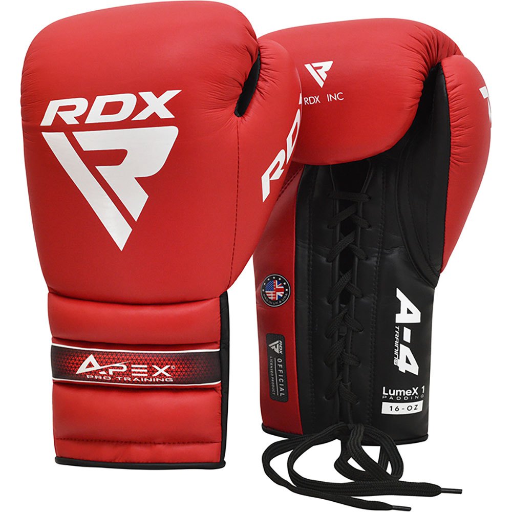 Rdx Sports Pro Training Apex A4 Artificial Leather Boxing Gloves Rot 16 oz von Rdx Sports