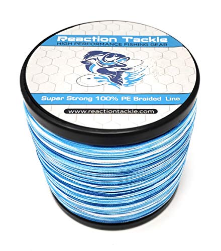 Reaction Tackle Braided Fishing Line Blue Camo 20LB 300yd von Reaction Tackle