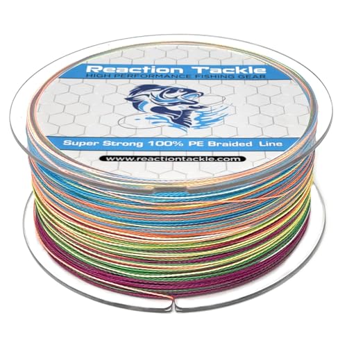 Reaction Tackle Braided Fishing Line Multi-Color 40LB 300yd von Reaction Tackle