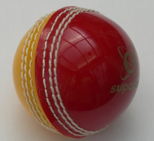 Readers Supaball Cricketball, Unisex, für Jugendliche, Rot/Gelb, Junior von Readers