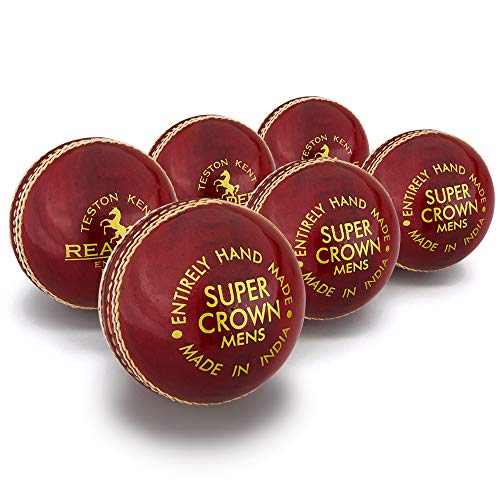 Readers Super Crown, 5.5oz Cricketbälle, 6 Stück, rot, Herren von Readers