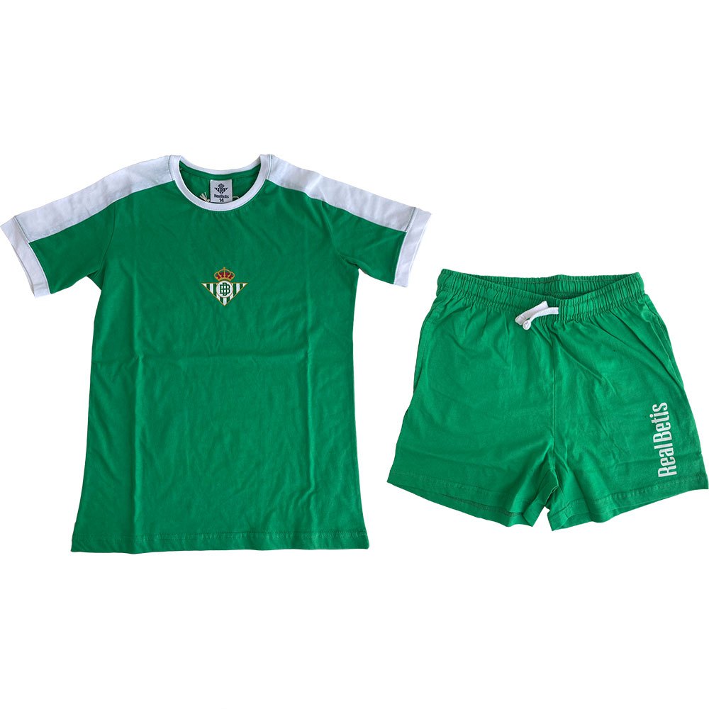 Real Betis Junior Short Sleeve Pyjama Grün 14 Years von Real Betis