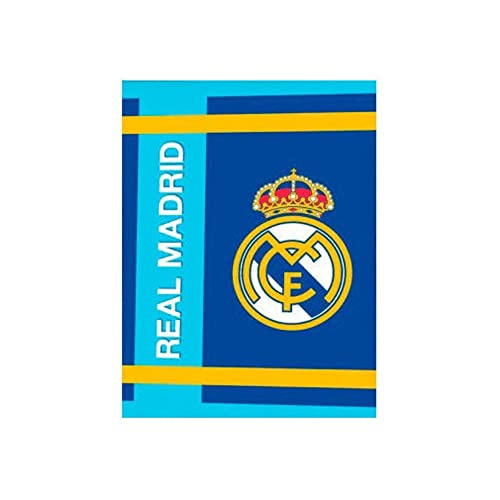 Real Madrid Premium Decke aus Coralina, 250 g (100-296), Mehrfarbig, 130 x 160 cm von Real Madrid
