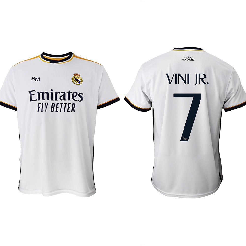 Real Madrid Vinicius Short Sleeve T-shirt Weiß 2XL von Real Madrid