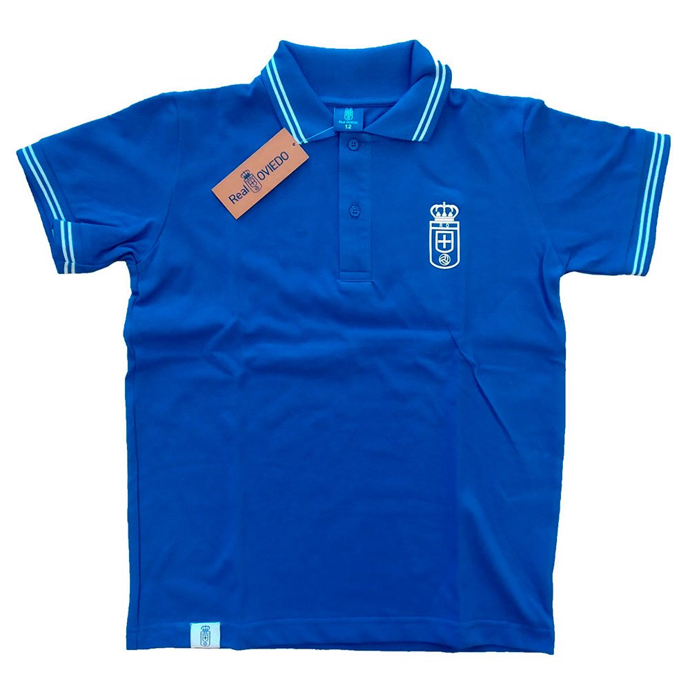 Real Oviedo Crest Junior Short Sleeve Polo Shirt Blau 10 Years von Real Oviedo