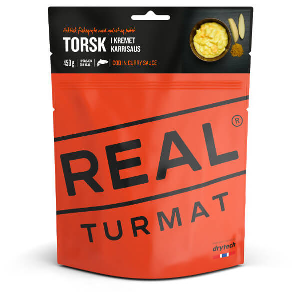Real Turmat - Cod in Creamy Currysauce Gr 96 g von Real Turmat