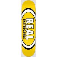 Real Team Classic Oval 8.06" Skateboard Deck yellow von Real