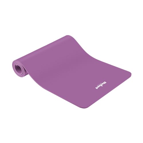 Hochwertige Yogamatte für Pilates, Fitness und Yoga REBEL ACTIVE RBA-3152-PU; 183x61 cm, Dicke 6 mm, TPE, Lila von Rebel