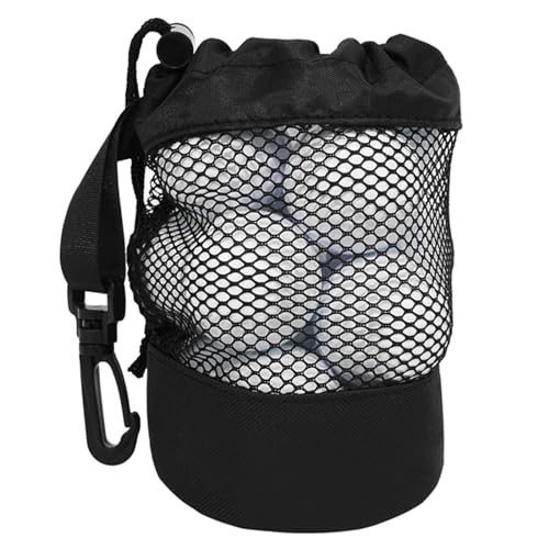 Rebellious Leichte Nylon Golfball Netztasche Aufbewahrungsbeutel Behälter Tragbarer Tragehalter Netz Kordelzüge Beutel Organizer Tragbarer Golf Tees Beutel Taschen Organizer von Rebellious