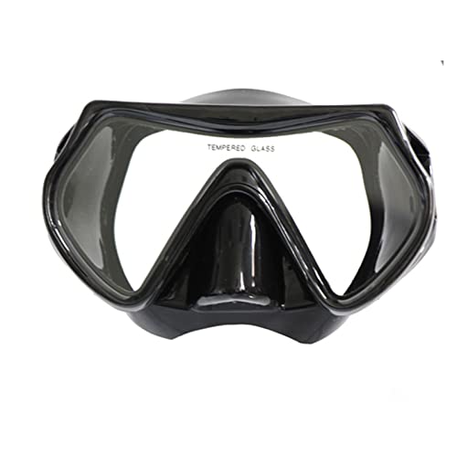 Tauchmaske, Anti-Beschlag-Schutzbrille, zum Schwimmen, Schnorcheln, leicht, mit verstärkter Linse, explosionsgeschützt, für Erwachsene, professionelle Schwimmbrille mit Nasenabdeckung von Rebellious