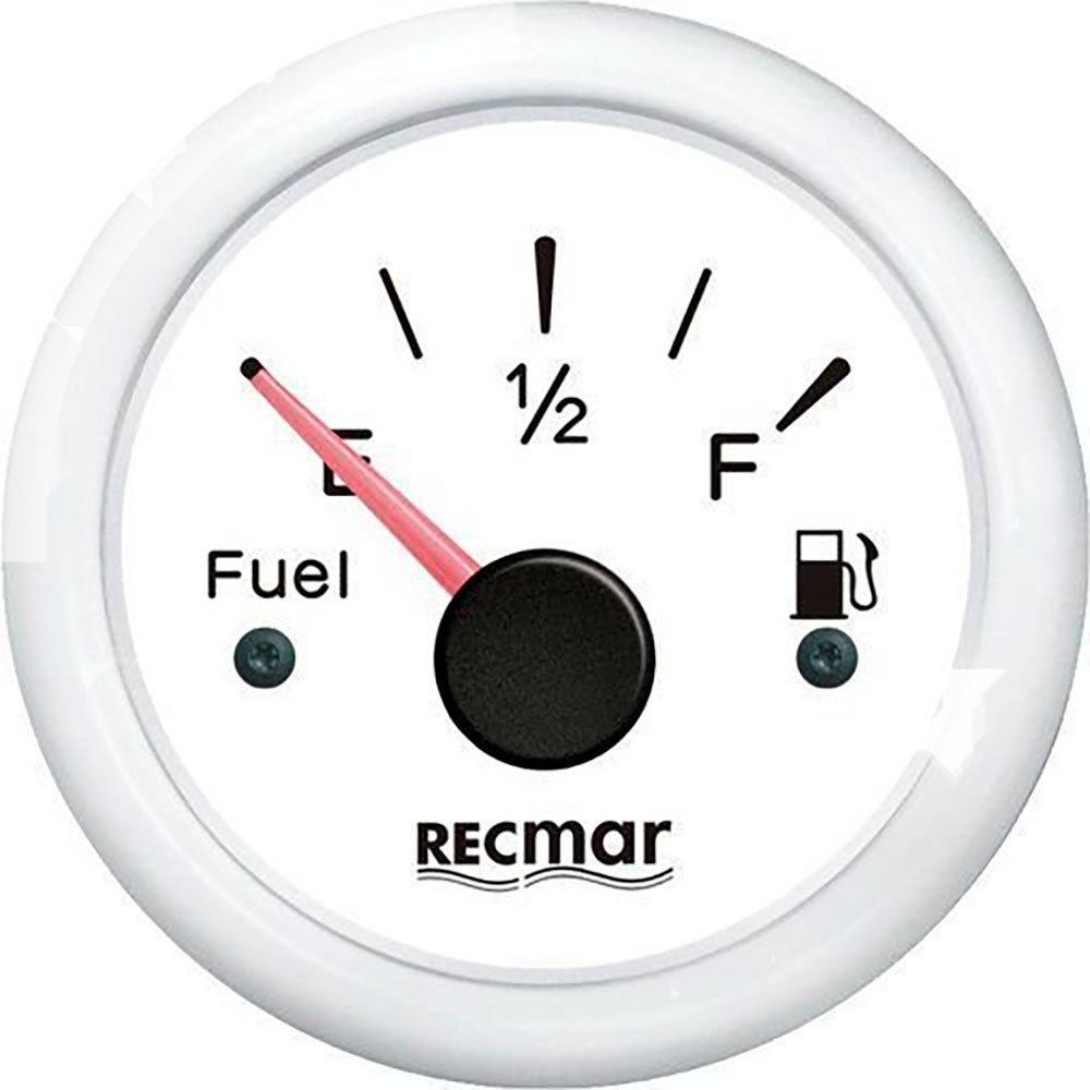 Recmar 0-190º Eu Fuel Level Indicator Weiß 51 mm von Recmar