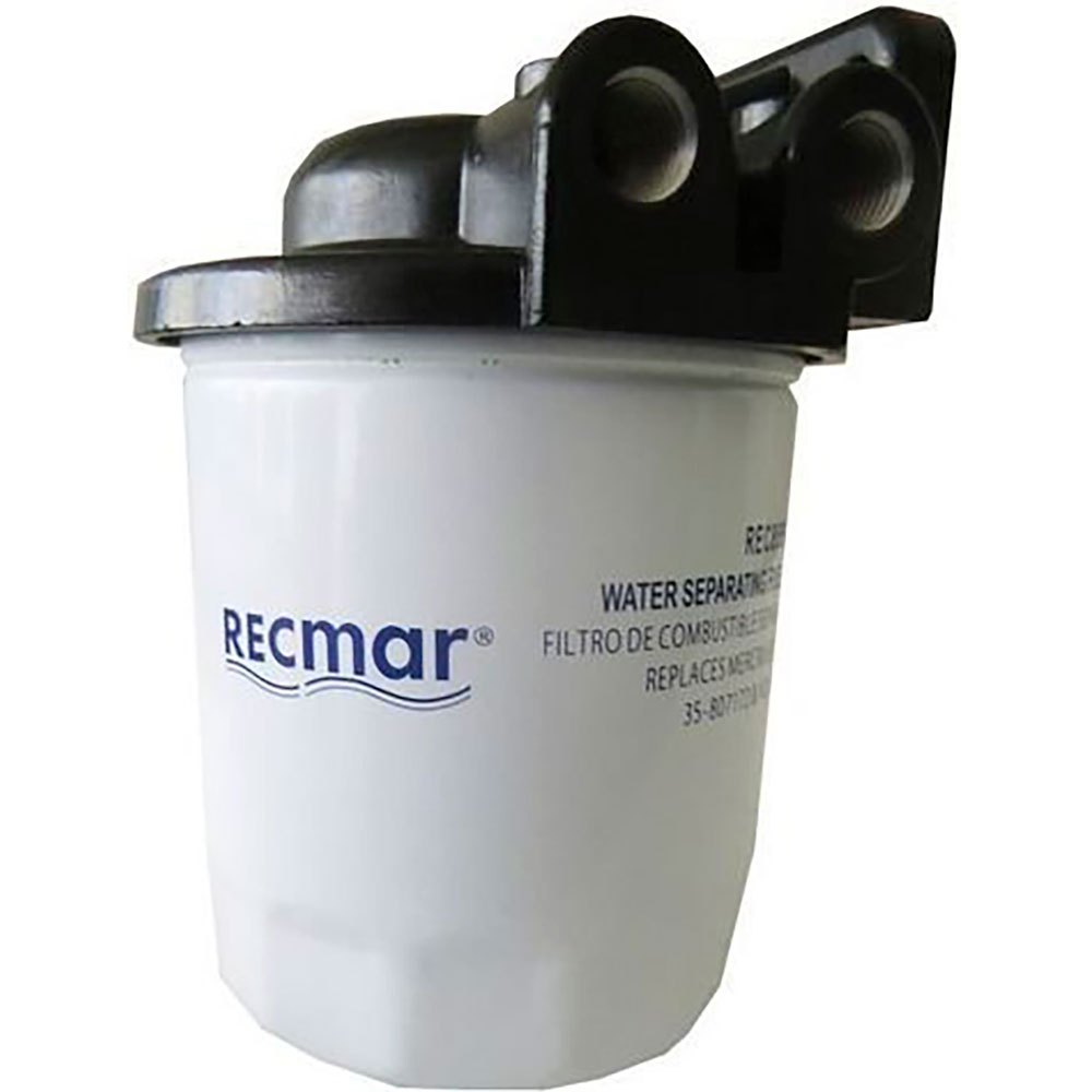 Recmar 25 Micron Fuel Filter With Bracket Weiß 1/4´´ von Recmar