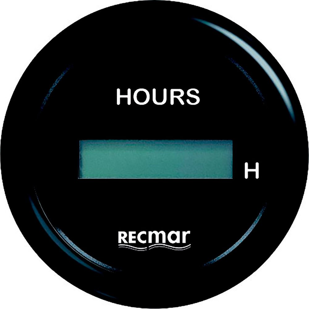 Recmar Hour Counter Schwarz 51 mm von Recmar