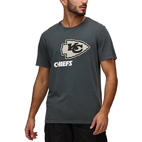 Re:Covered Shirt - Chrome Kansas City Chiefs Black Washed - L von Recovered