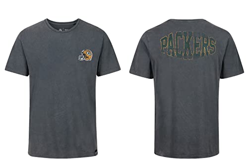 Re:Covered Shirt - NFL Green Bay Packers Black Washed - L von Recovered