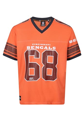 Recovered Cincinnati Bengals Orange NFL Oversized Jersey Trikot Mesh Relaxed Top - 4XL von Recovered