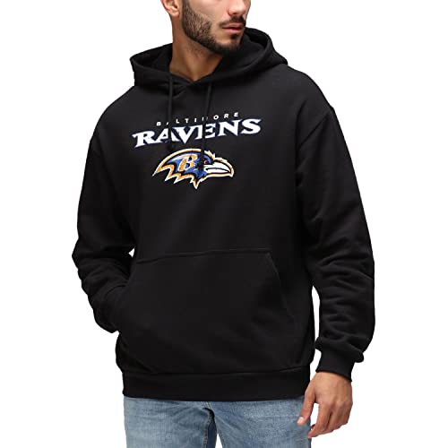 Recovered Fleece Hoody - NFL Baltimore Ravens schwarz - XL von Recovered