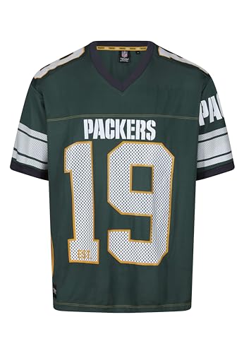 Recovered Green Bay Packers Green NFL Oversized Jersey Trikot Mesh Relaxed Top - XL von Recovered