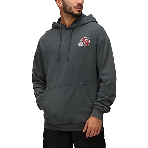 Recovered Hoody - NFL Kansas City Chiefs Black Washed - XXL von Recovered