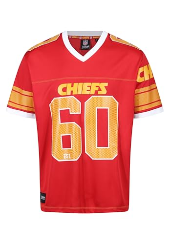 Recovered Kansas City Chiefs Red NFL Oversized Jersey Trikot Mesh Relaxed Top - 4XL von Recovered