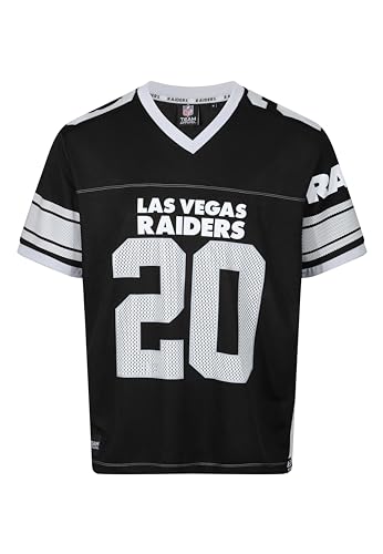 Recovered Las Vegas Raiders Black NFL Oversized Jersey Trikot Mesh Relaxed Top - 3XL von Recovered