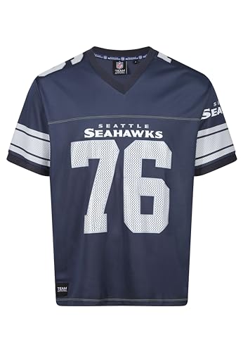 Recovered Seattle Seahawks Navy NFL Oversized Jersey Trikot Mesh Relaxed Top - 3XL von Recovered