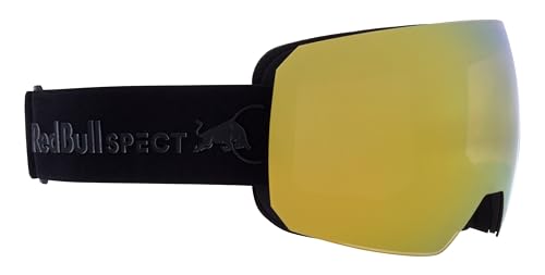 Red Bull Spect Eyewear Herren CHUTE-01 Ski Goggle, Black/Brown with Gold Mirror, L von Red Bull Spect Eyewear