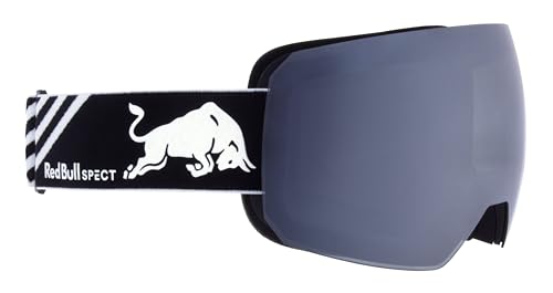 Red Bull Spect Eyewear Herren CHUTE-02 Ski Goggle, Black/Smoke with Silver Mirror, L von Red Bull Spect Eyewear