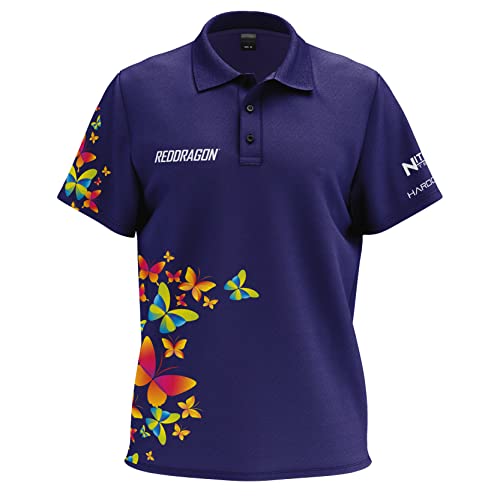 RED DRAGON Butterfly Tour Polo Dart Shirt - Groß von RED DRAGON