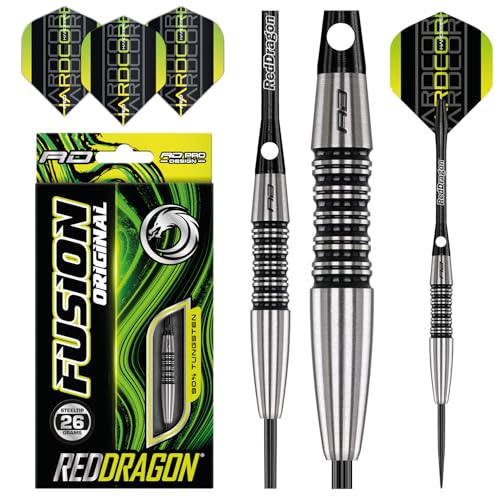 RED DRAGON Fusion: 26g Dartpfeile mit Flights und Schäfte von RED DRAGON